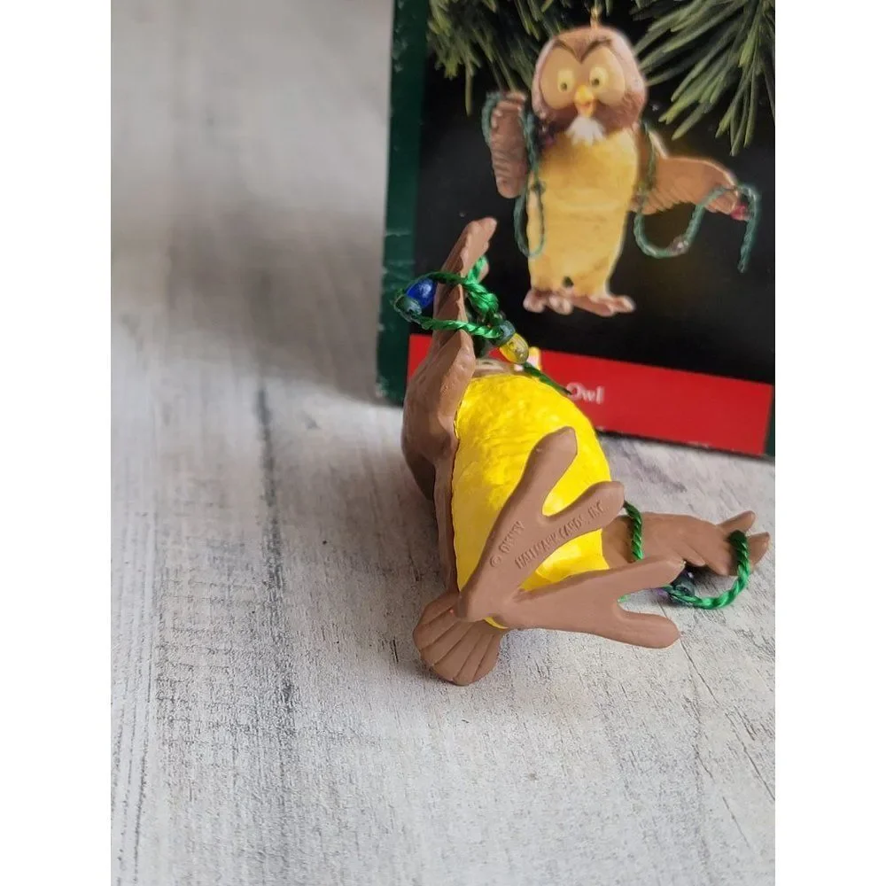 Hallmark owl vintage bird string light‎ ornament Xmas